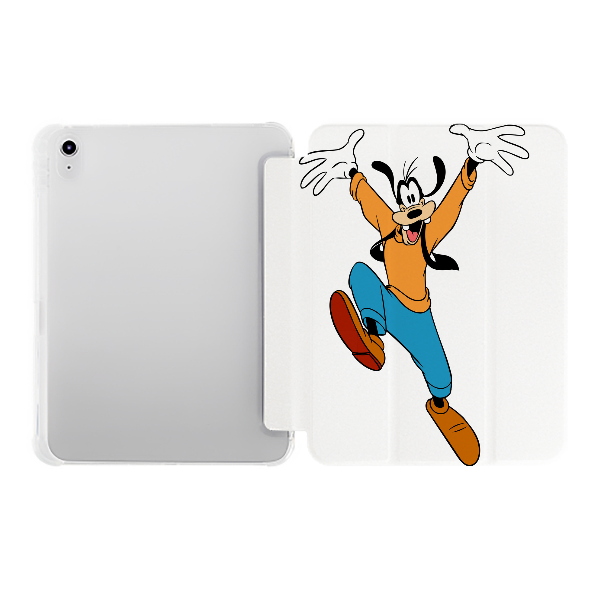（画像用） ミッキーマウス Mickey Mouse IPad ケース ペン収納付き 三つ折りスタンド PUレザー×シリコン 対応機種9.5/10.5/10.9インチ